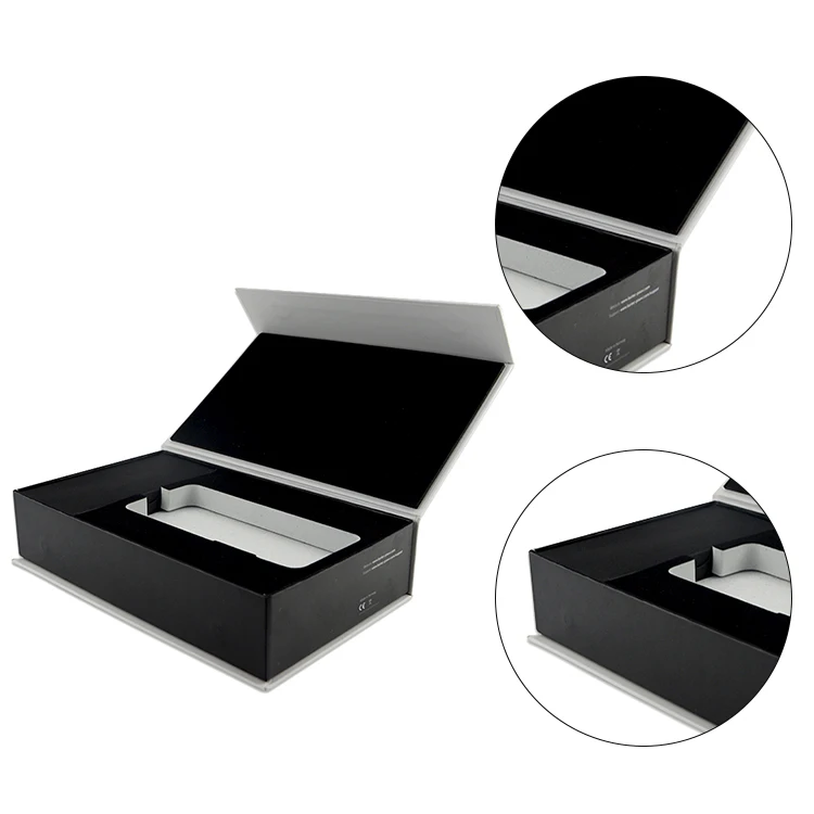 Luxury Flip Top Boxes With Catch White Gift Box Cardboard