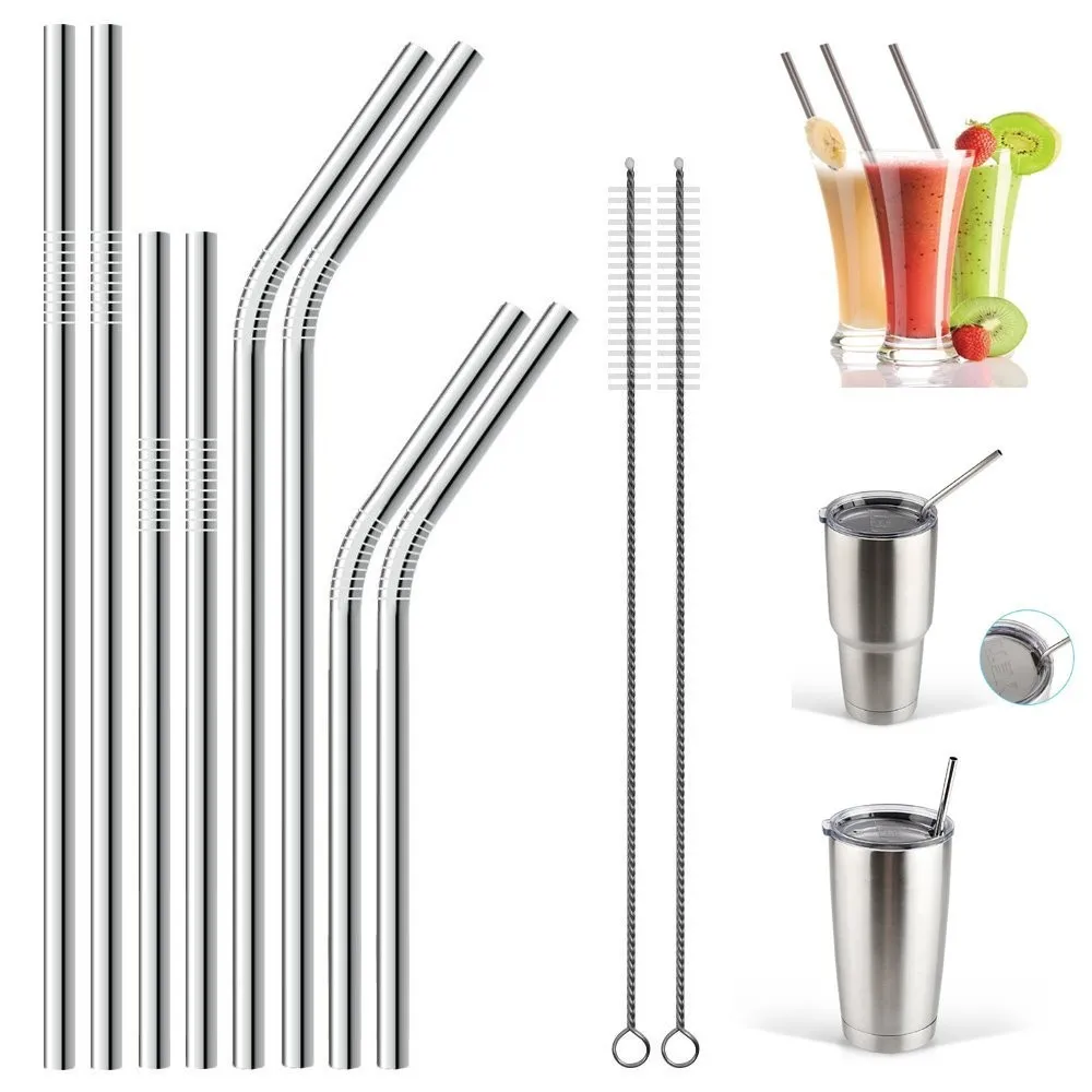 20oz Tumbler Metal Straw Stainless Steel Drinking Straight Straws,30oz
