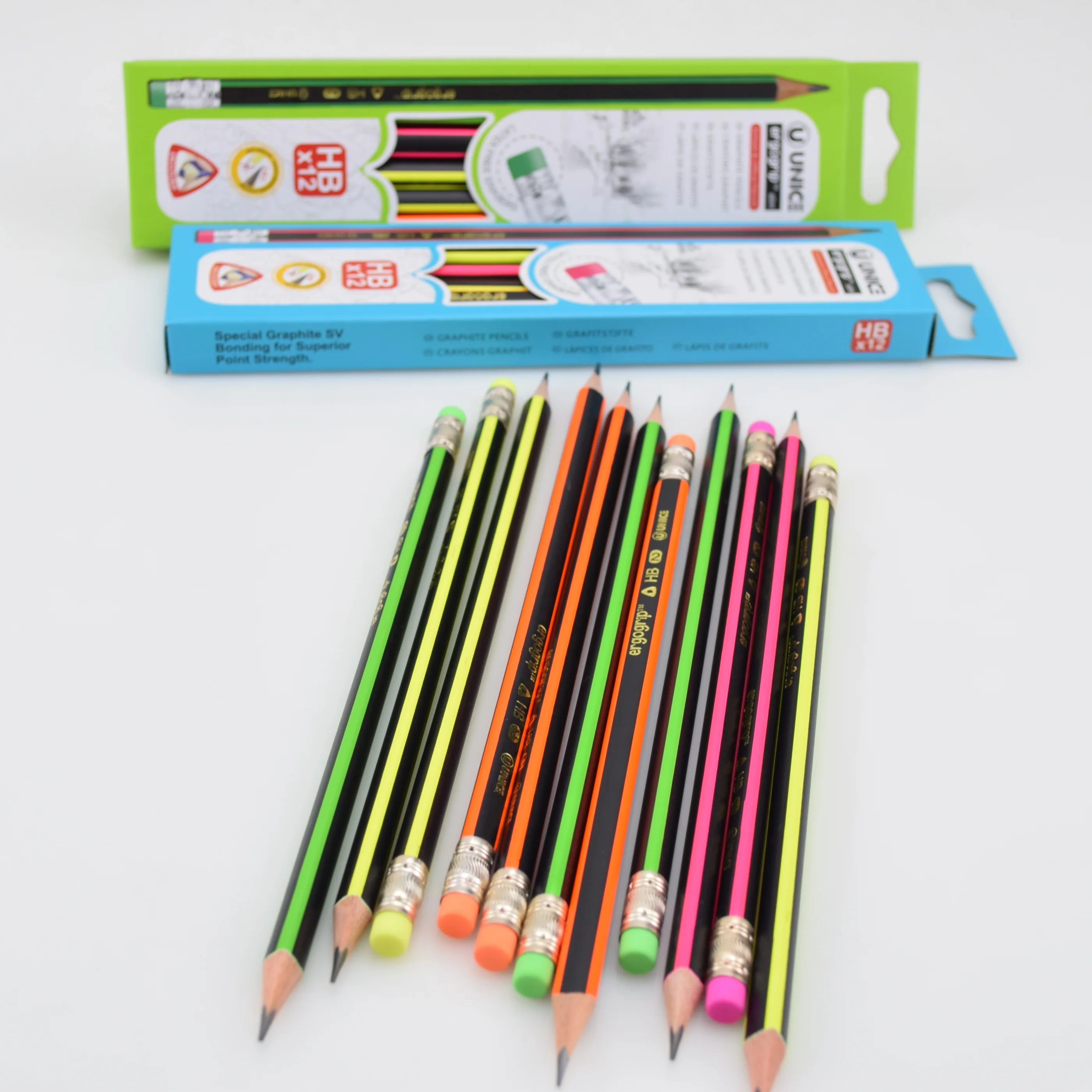 Hb Wooden Fancy Pencil; Customized Fancy No. 2 Hb Pencil Buy Fancy