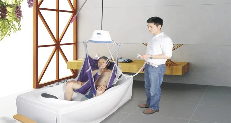 Jy Ywt02 Portable Powered Ceiling Patient Lift Mounted On The