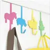 New design Creative Cartoon Animal Door Hook / Hanger Tray No trace Hook