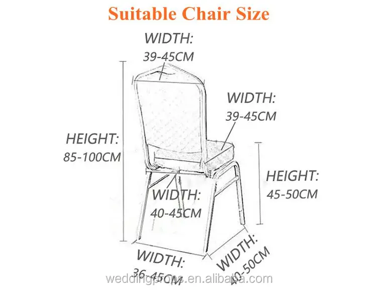 Wholesale Cheap Wedding Decoration Lycra Spandex Chair Covers 1.00 For