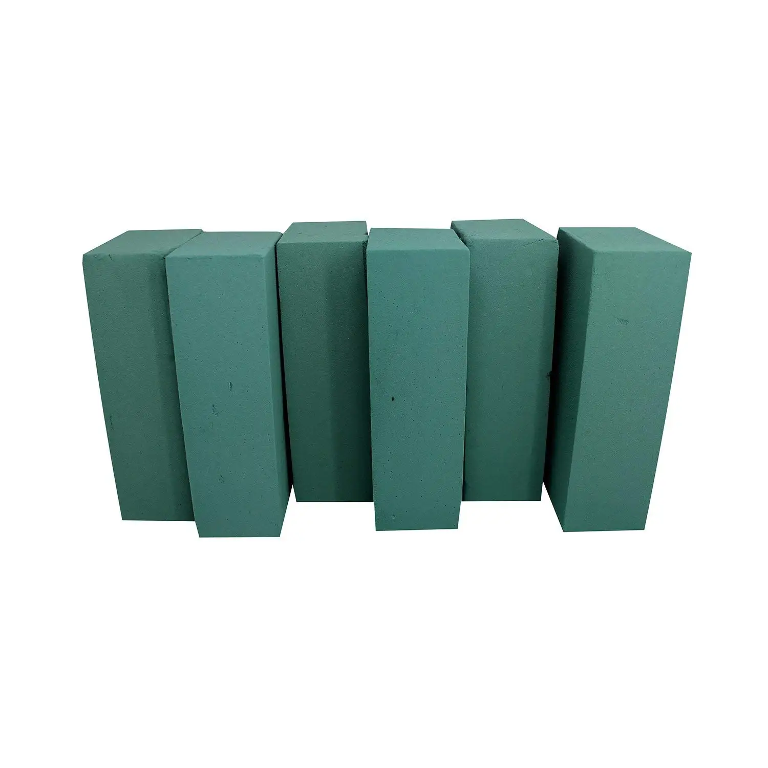 Floral Foam Blocks | Florist Flower Styrofoam Green Bricks applied Dry or Wet | Set of 6
