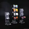 Crystal clear 3 Angled Acrylic glasses riser Lucite Reading Glass Acrylic Display Acrylic Glasses Rack