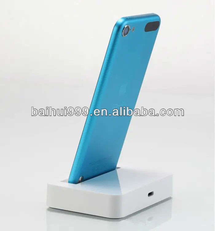 White /brack mobile phone charging audio output Block phone holder Mobile phone base/dock
