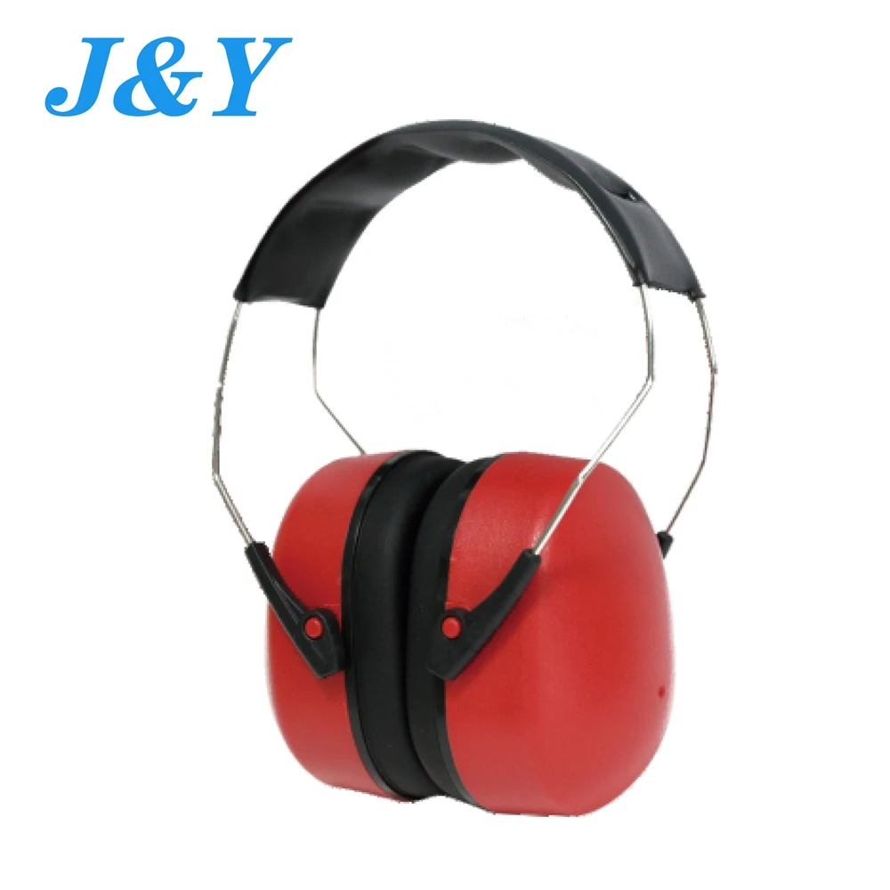 Stylish Red Cap Mounted Women Ear Protection Muffs Tactical Sound