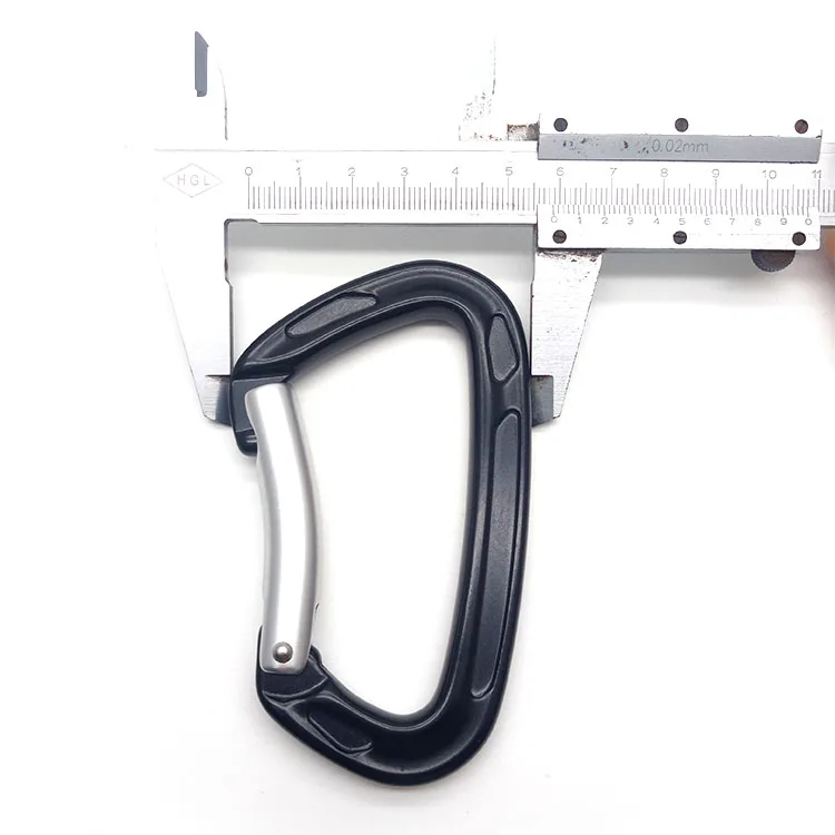 High Quality D Shaped Snap Hook Tensile Aluminum Carabiner for Rock Climbing/Hiking
