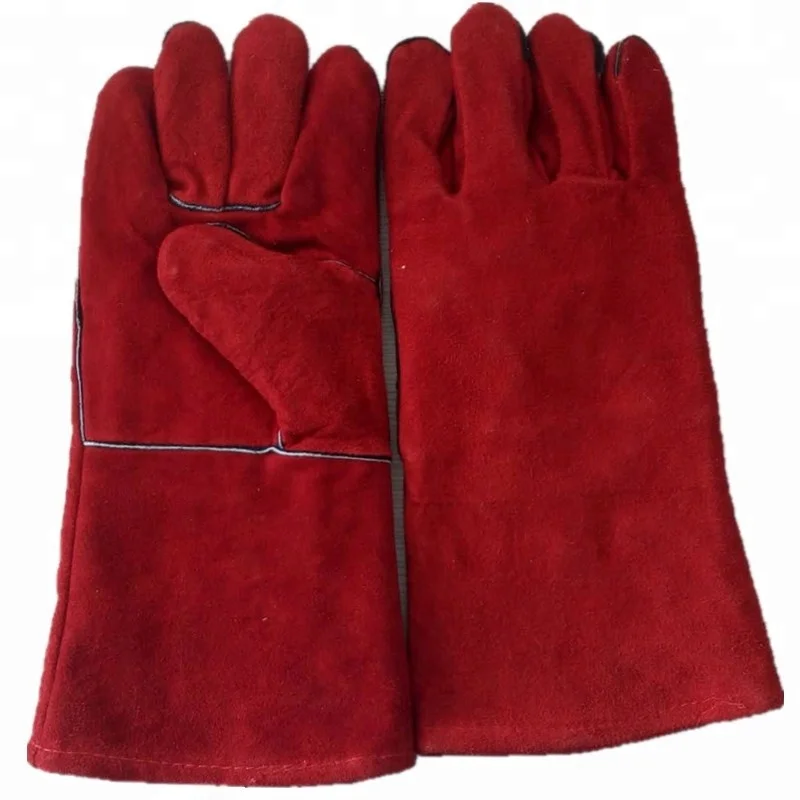 14" Leather Cowhide Welding Gloves 12 Pairs Cowhide Leather