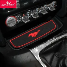 For Ford Mustang 2015 Accessories,3D Rubber Car Mat Car Anti Slip Mat, Non-slip Mats Interior Door Pad/Cup Mat