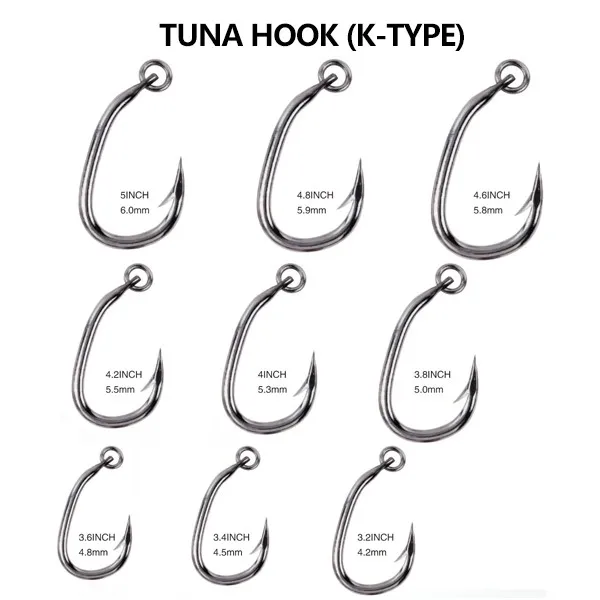types of fish hooks