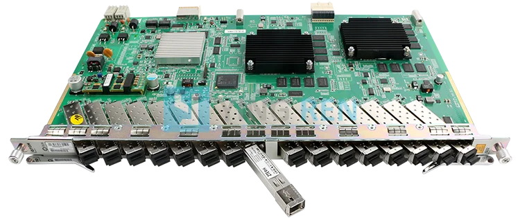 with 16pcs Class B+ C+ C++ Optical Module - GPON OLT 16 Port GPON SFP Line Subscriber Card GTGH, ZTE C300 C320 GPON OLT Card