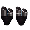 SS304 Dual outlets Angle Cut muffler pipe exhaust tip