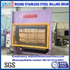 leather processing machine/leather round stainless steel milling drum/ leather milling drum/ leather automatic milling drum
