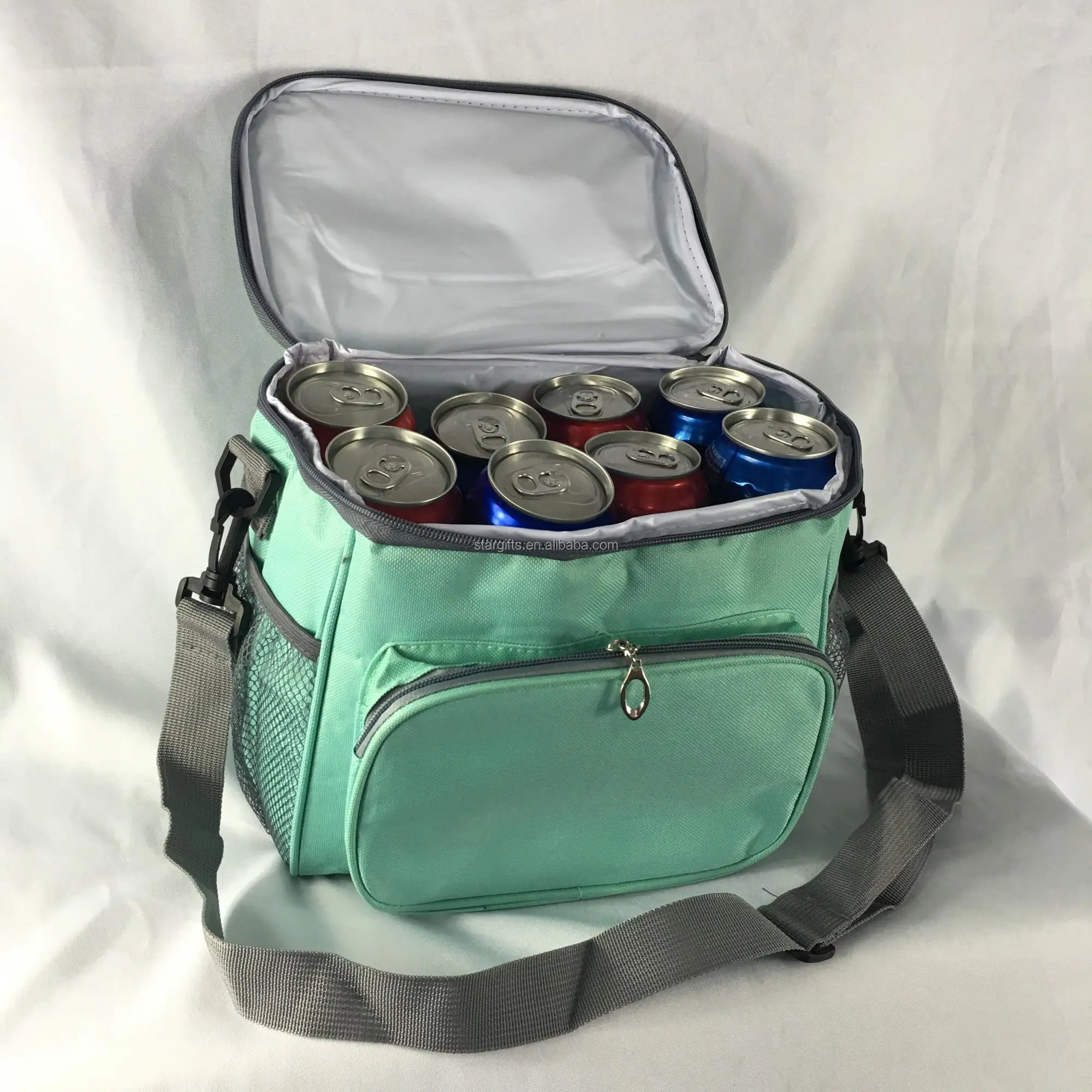 300d 5l Drinks Beer 12can Carrying Cooler Bag With Shoulder Strap