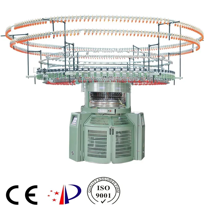 Foshan Chiyang Brand computerized 4/6 color Single Jersey Jacquard circular knitting textile machine with lycra high quality