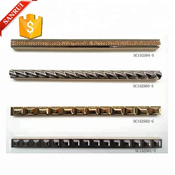 Ceramic Gold Luxurious Design Pencil Border Tile Luxurious Design Pencil Border Tile