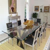 Australian standard coloured glass dining table top prices