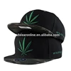 New trend of reggae hip-hop cap hemp leaf embroidered hats Hip-hop wholesale baseball cap hat for man