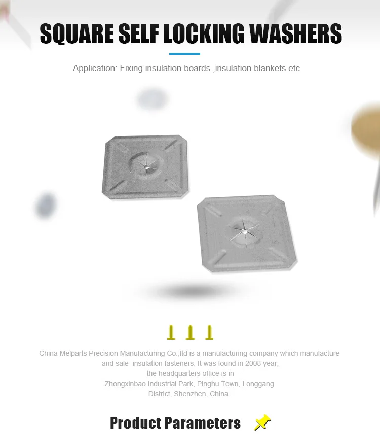 50mmx 50mm Stainless Steel Square Self Locking Mild Steel Weld Pin Lock