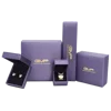 Custom luxury purple leather jewelry box