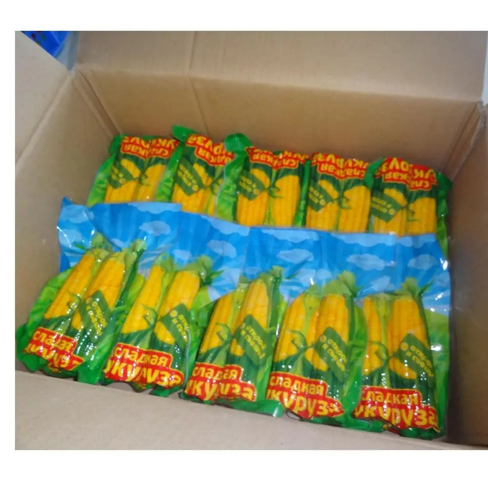New Season High Quality Good Price Vacuum Pack Cooked Sweet Corn Cob In