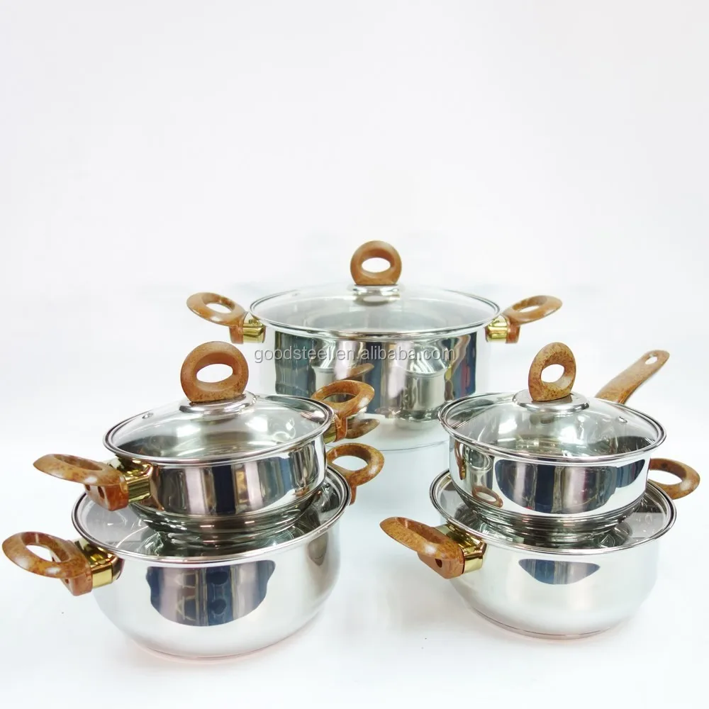 stainless steel cooking pot set