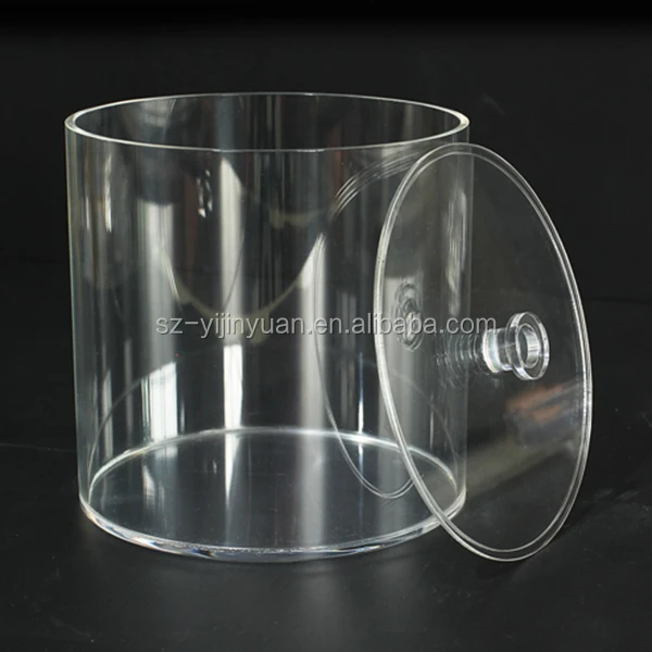 Large Diameter Acrylic Tube Cylinder Box With Lid Buy Acrylic