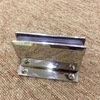 90 Degree Shower Hinge Glass Clamp Bathroom Square Style Round Edge Single - Sided Bathroom Glass Clip