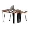 Wholesale Furniture Makers Wood Coffee Table Set Affordable Coffee Table Sets