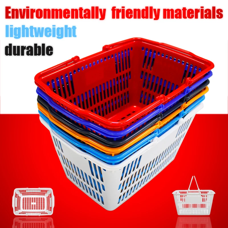 Eco Friendly Material Durable Small Hand Carry Plastic Handle Shopping