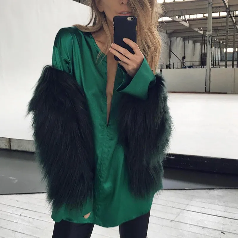 Brand new black down coat fur With High Quality