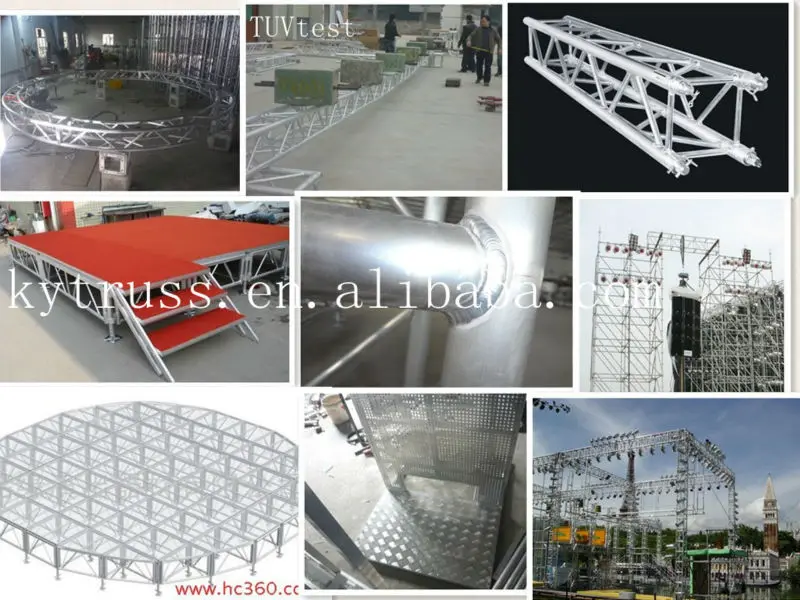 2016 Best Price With Higher Quality Aluminum Mobile Stage Truss System Roof Trusses Warehouse
