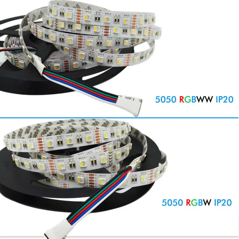 12v 5050 Rgbw Strips Led Rgb W Or Rgb Ww Non