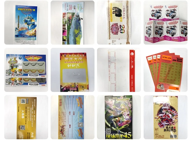 Chinese Factory Custom Design Colorful Concert Entrance RFID Paper Tickets With Rich Manufacture Experience