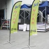 2018 hot sale customized printed knife shape flag banners