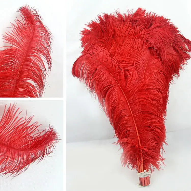 Wholesale Red Ostrich Feathers Large Decorative Feather Buy