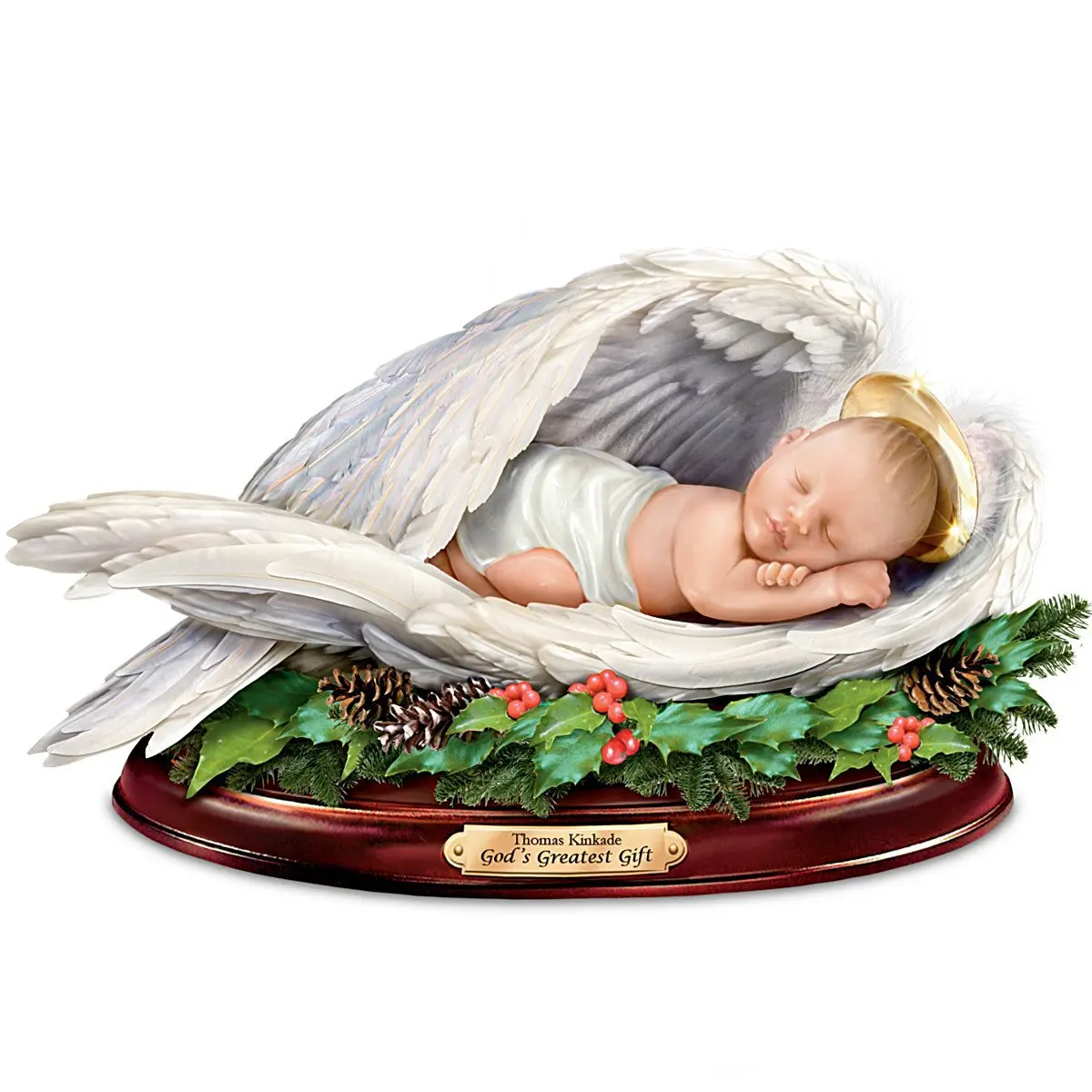 Thomas Kinkade Unto Us A Child is Born Sculpture by The Bradford Exchange Sculpture