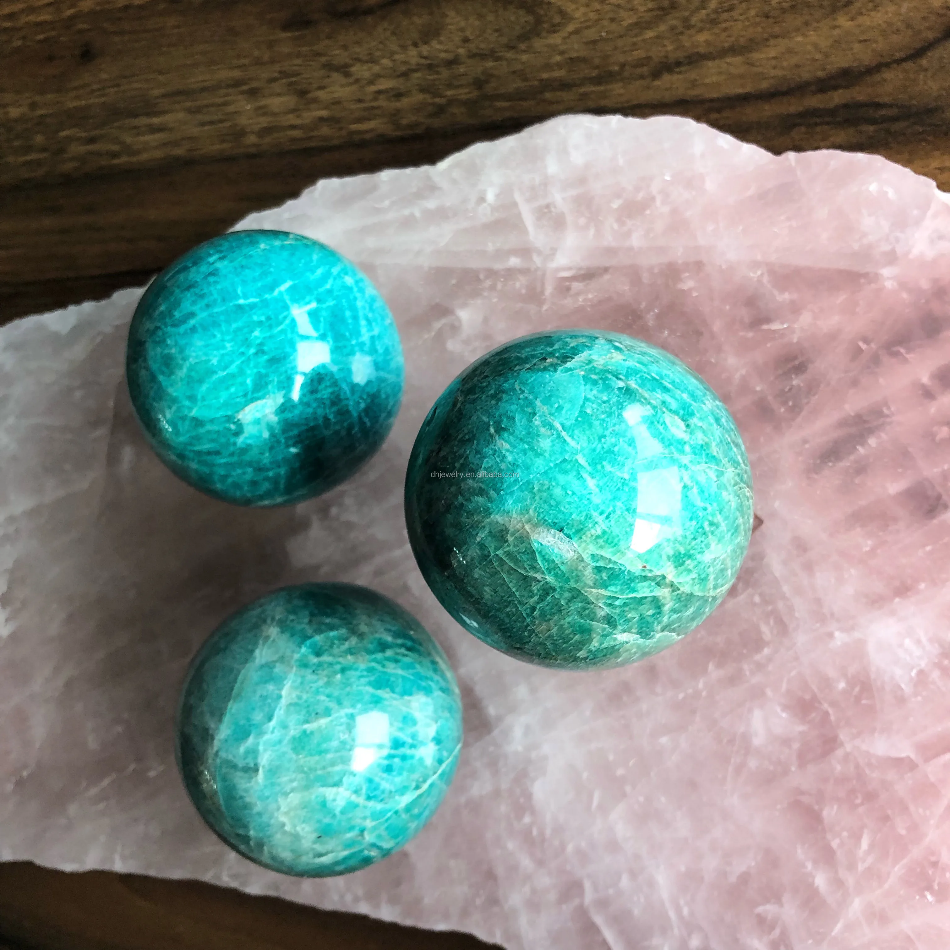 Wholesale Perfect Bluegreen Quality Amazonite Crystal Spheres For