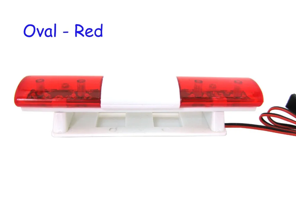 Rc Simulating Rotating Leds Super Bright Oval Police Light Bar Buy