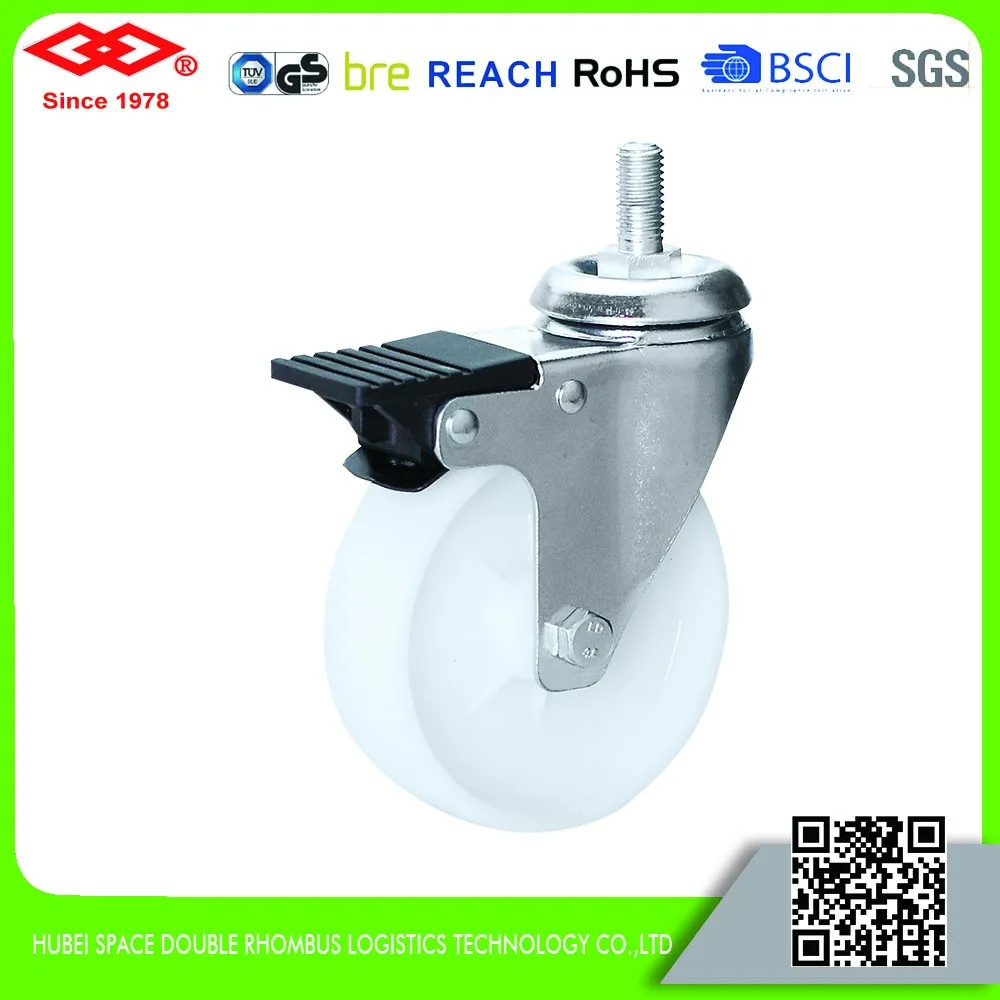 50mm125mm Black Rubber Industrial Roller Bearing Caster Buy Small
