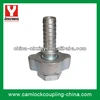 Plated steel ground joint coupling for hose steam