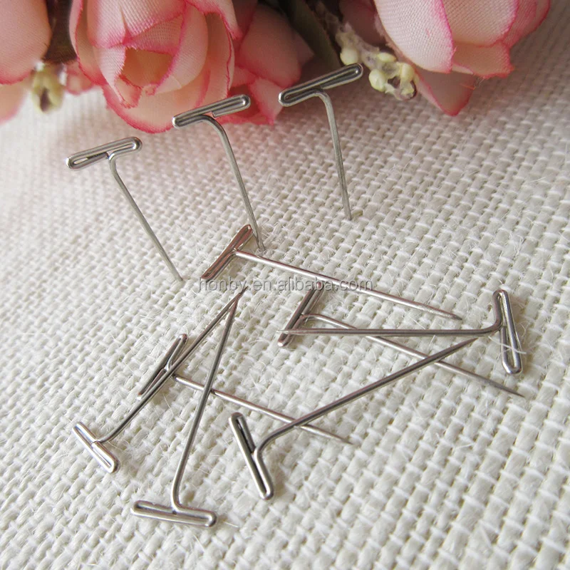 100Pcs 27/32/38/45/51/53mm stainless steel t-pins for wigs making