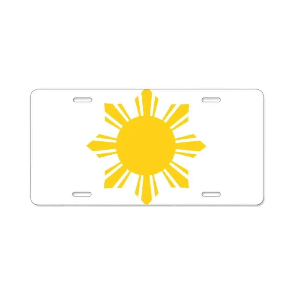CafePress Vanity Tag Front License Plate Aluminum License Plate Filipino Pilipinas Blank Flag Aluminum License Pla