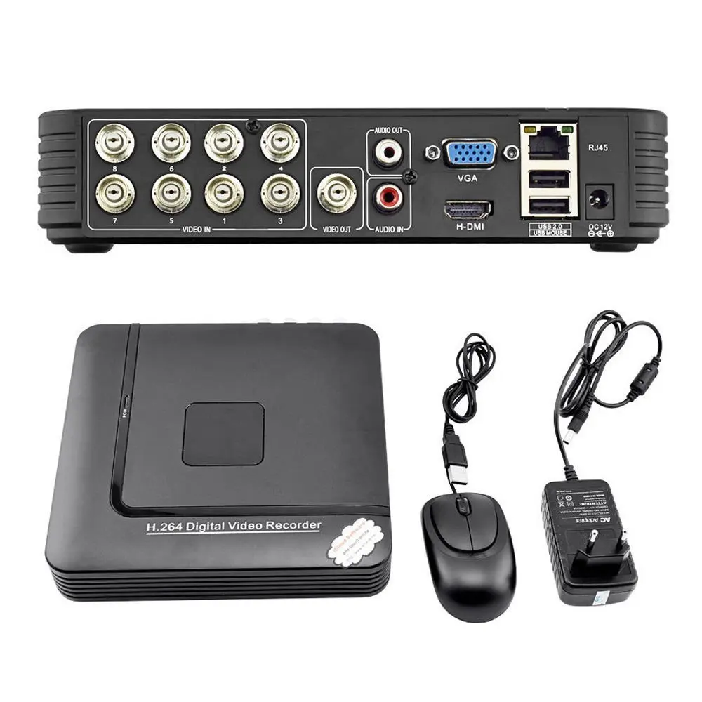 FidgetFidget 8 CH Mini DVR 2CH D1+6CH CIF CCTV DVR 960H Security System H.264 DVR Recorder