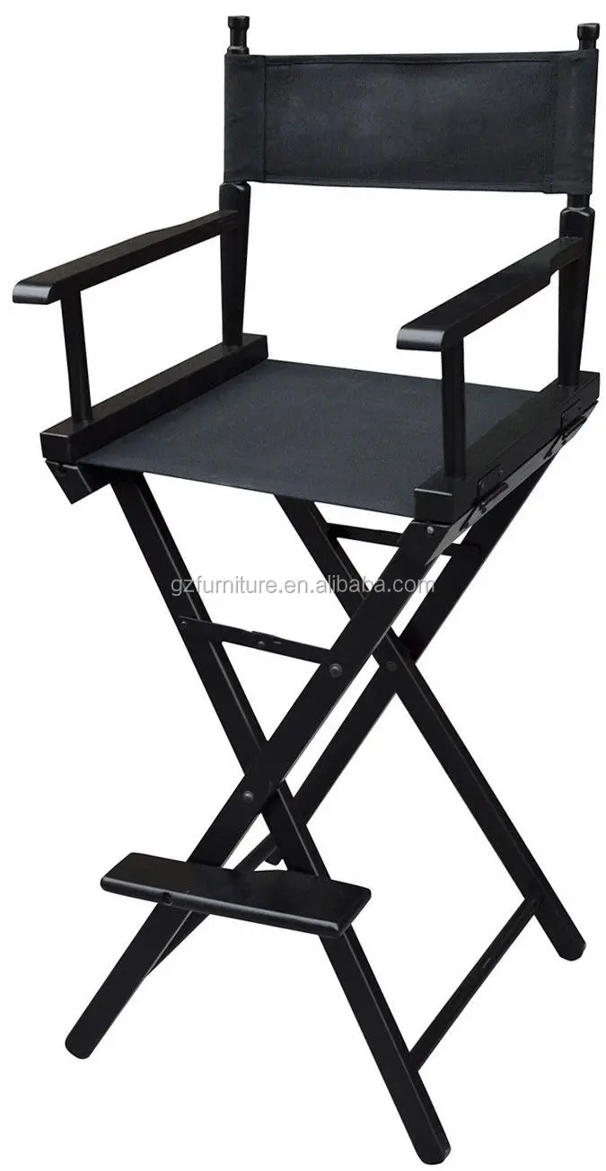 Black Tall Cheap Folding Wooden Director Chair Make Up Director Chair Buy Cheap Folding