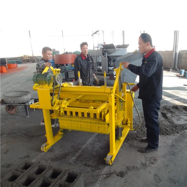 DMYF-4A High Quality mobile interlocking concrete block building machine