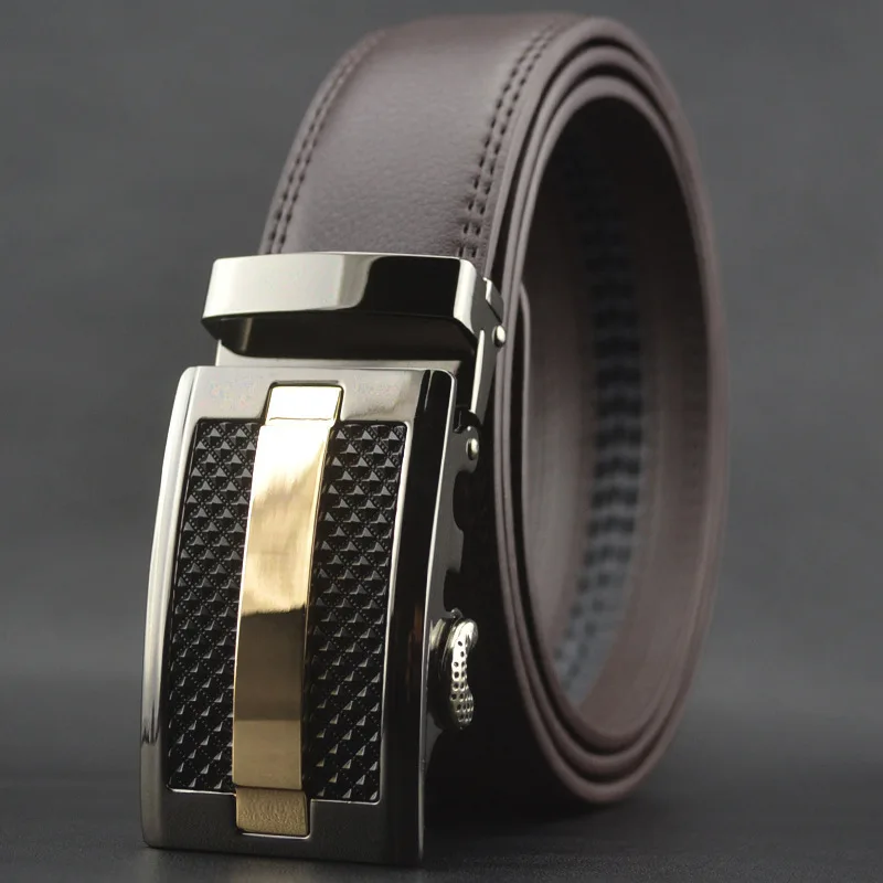 Leather Automatic Belt Buckle Wholesale Business Men Automatic Belt ...