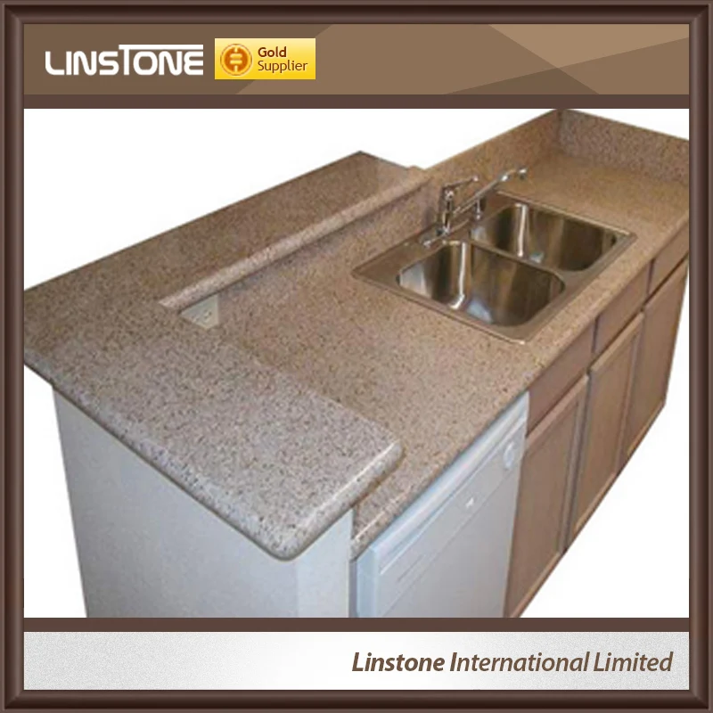 Artificial Granite Molded Sink Double Bathroom Countertop Artificial Granite Molded Sink Double Bathroom Countertop