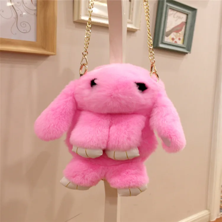 rabbit fluffy crossbody bag