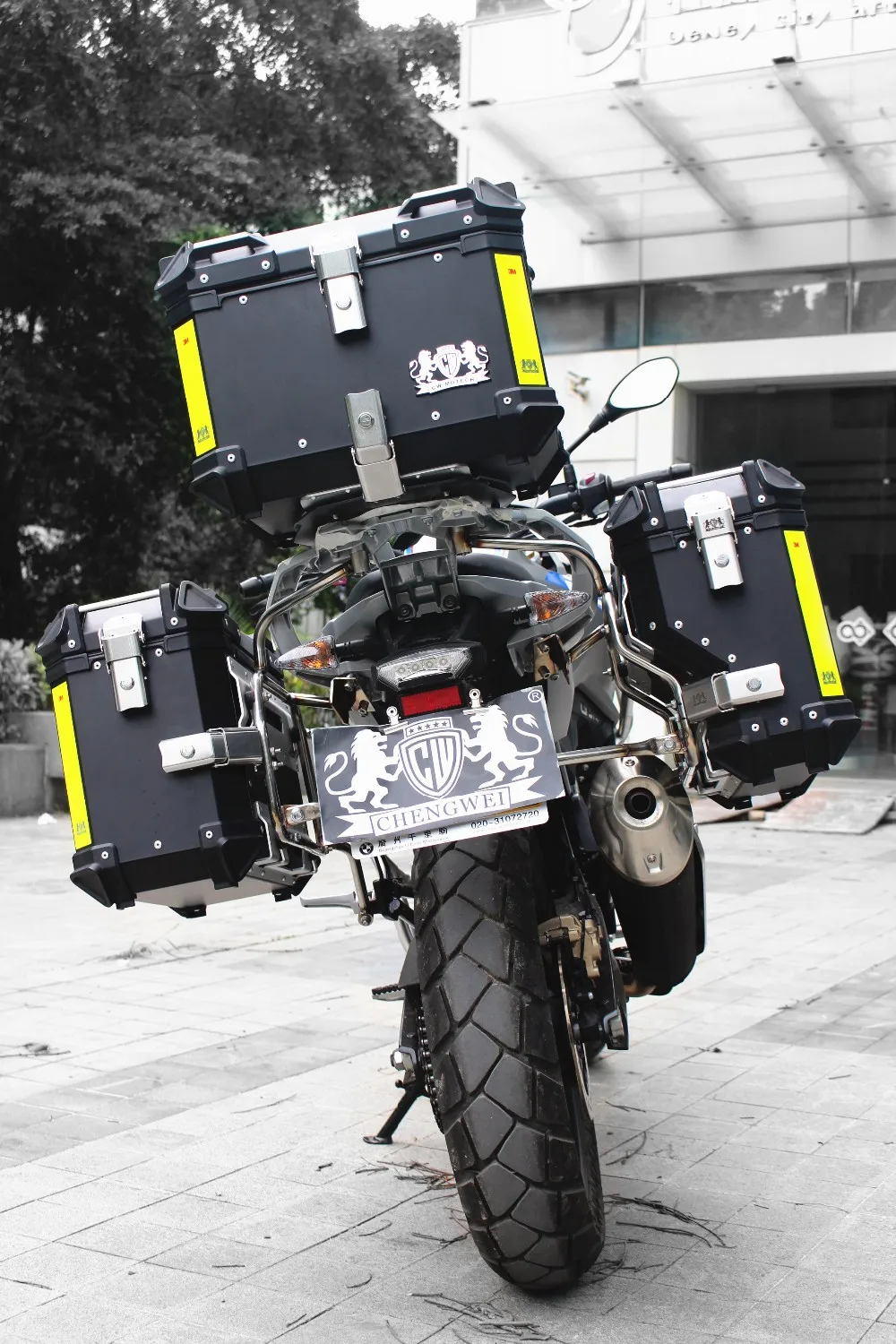 45l Aluminum Motorcycle Tail Case With Quickrelease Structure W545bk Buy Motorcycle Tail Box